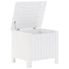 Storage Box with Lid RANA White 60x49x54 cm Solid Wood Pine