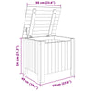 Storage Box with Lid RANA White 60x49x54 cm Solid Wood Pine