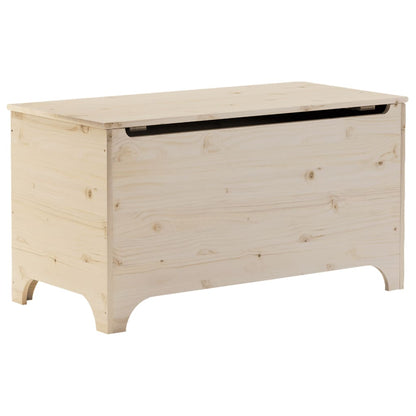 Storage Box with Lid RANA 100x49x54 cm Solid Wood Pine