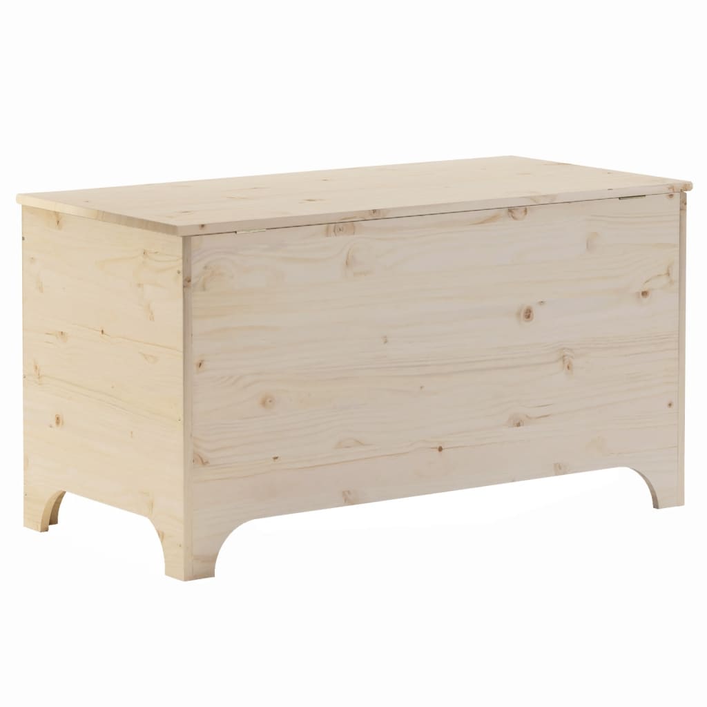 Storage Box with Lid RANA 100x49x54 cm Solid Wood Pine