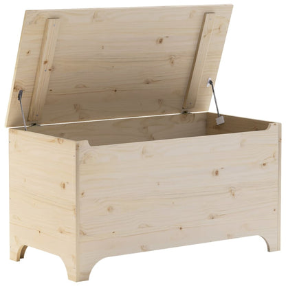 Storage Box with Lid RANA 100x49x54 cm Solid Wood Pine