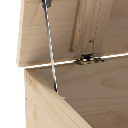 Storage Box with Lid RANA 100x49x54 cm Solid Wood Pine