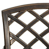 Patio Chairs 6 pcs Cast Aluminum Bronze