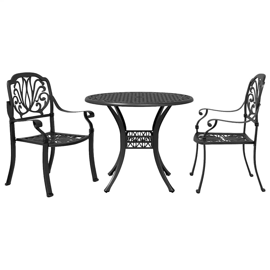 Bistro Set | Black | Cast aluminium | Medium | Bistro Set | Round