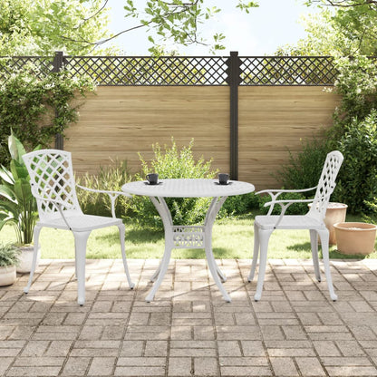 Bistro Set | White | Cast aluminium | Medium | Durable | Bistro Set