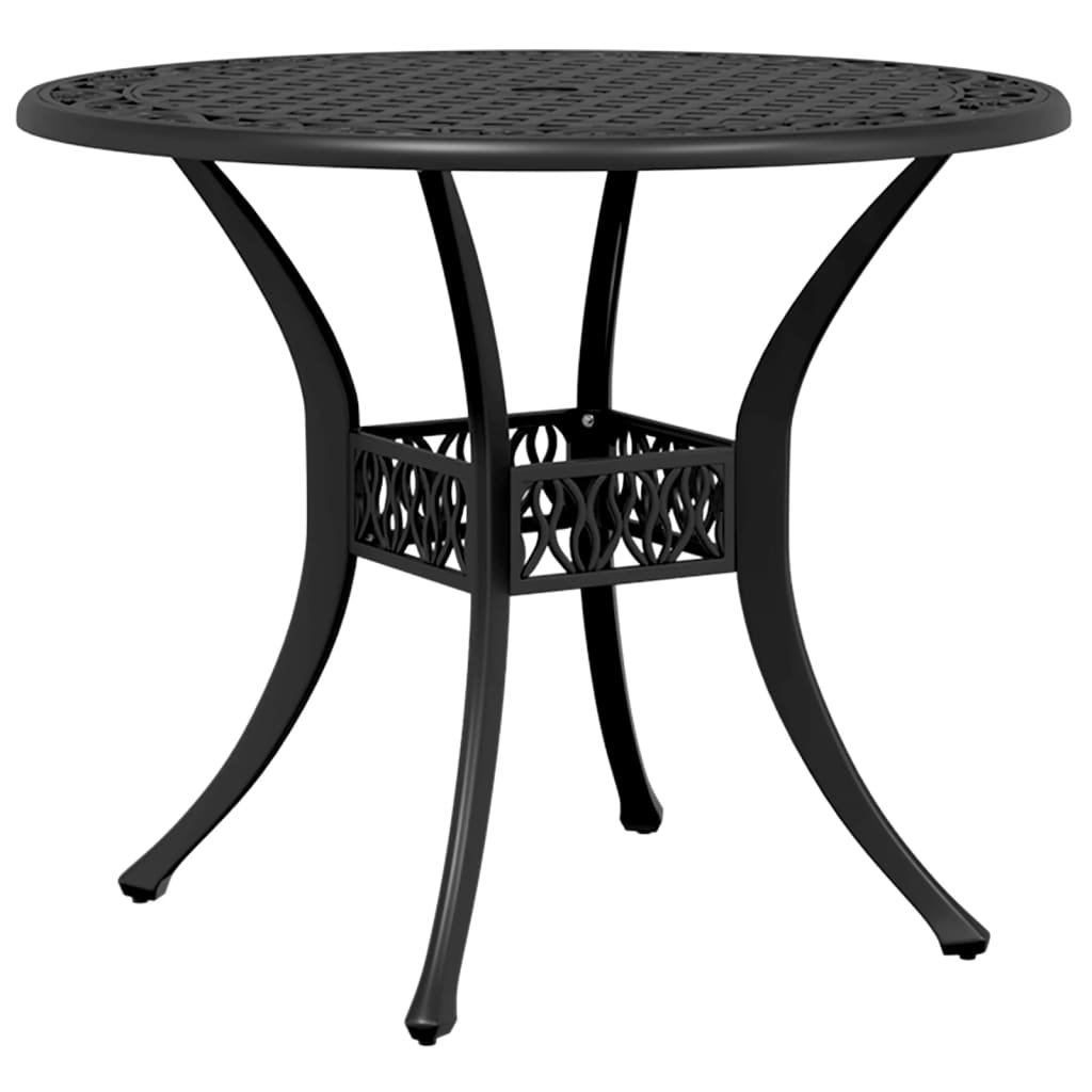 Garden Dining Set | Black | Cast aluminium | Medium | Durable