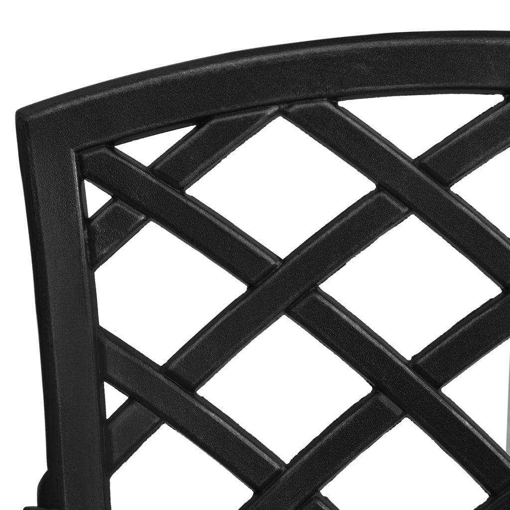 Garden Dining Set | Black | Cast aluminium | Medium | Durable