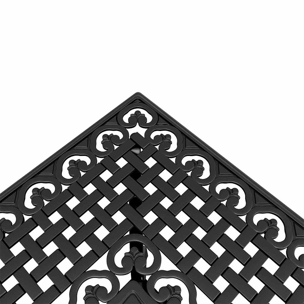 Garden Dining Set | Black | Cast aluminium | Durable