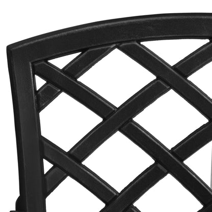 Garden Dining Set | Black | Cast Aluminium | Medium | Durable