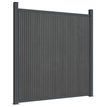 Fence Panel WPC Grey 180x186 cm