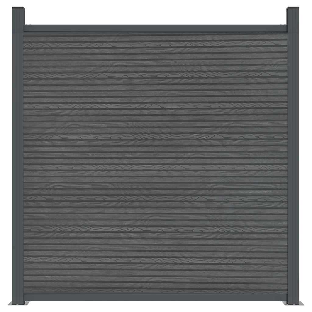 Fence Panel WPC Grey 180x186 cm