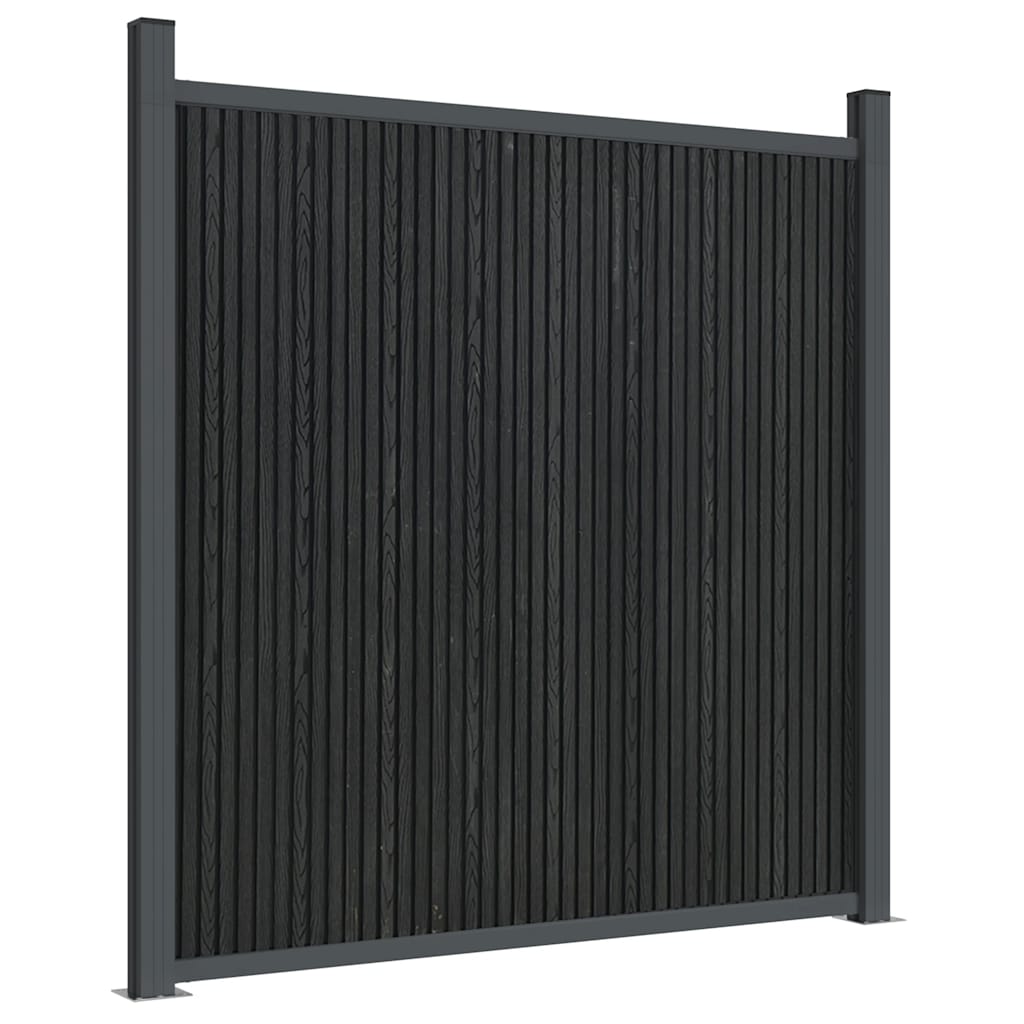 Fence Panel WPC Grey 180x186 cm