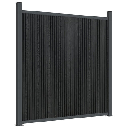 Fence Panel WPC Grey 180x186 cm