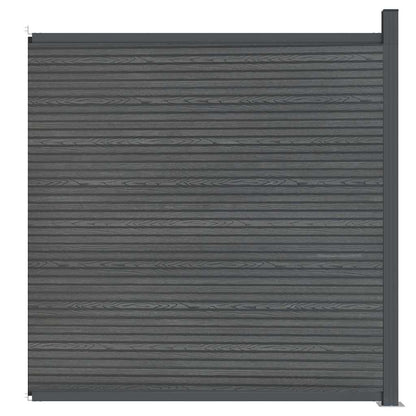 Fence Panel WPC Grey 173x186 cm