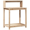 Potting Table with Shelves 32.5"x19.7"x43.1" Solid Wood Pine