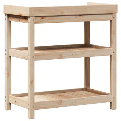 Potting Table with Shelves 82,5x45x86,5 cm Solid Wood Pine