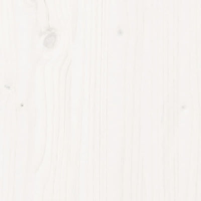 Picnic Table White 41.3"x52.8"x29.5" Solid Wood Pine