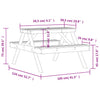 Picnic Table 41.3"x52.8"x29.5" Solid Wood Douglas