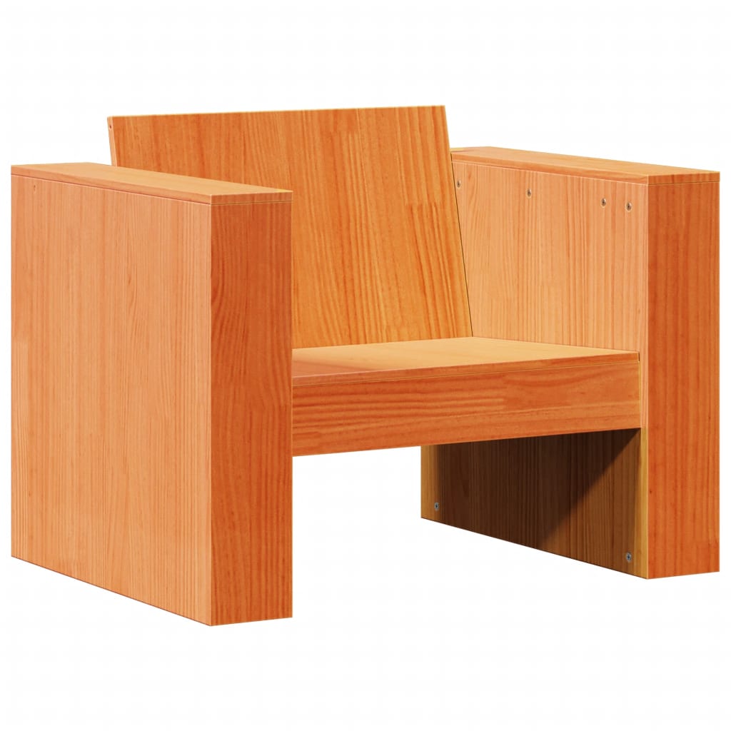 Garden Sofa | Wax brown | Solid pine wood | Small | Durable | Garden Sofa
