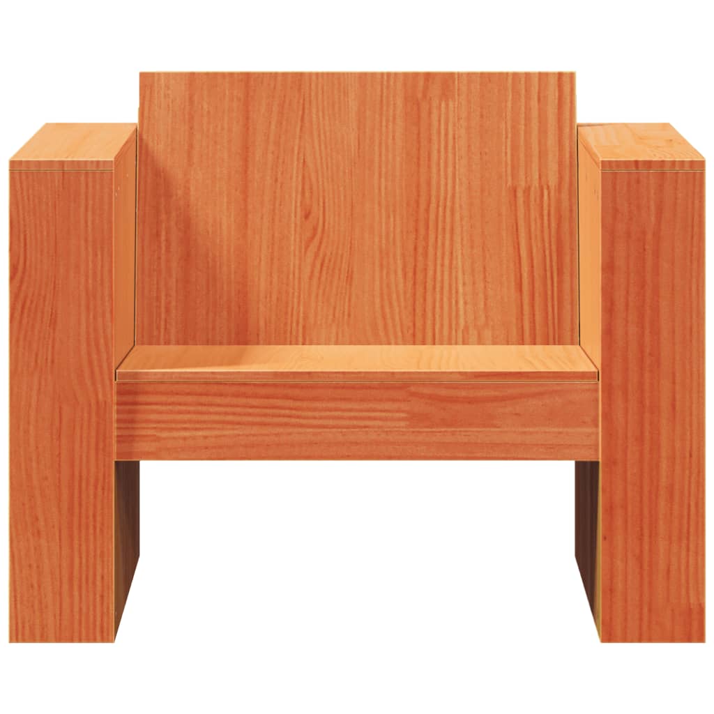 Garden Sofa | Wax brown | Solid pine wood | Small | Durable | Garden Sofa