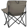 Camping Chairs with Pocket Foldable 2 pcs Grey