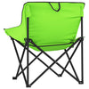 Camping Chairs with Pocket Foldable 2 pcs Green