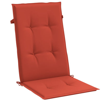 Highback Chair Cushions 6 pcs Melange Red 47.2"x19.7"x1.6" Fabric