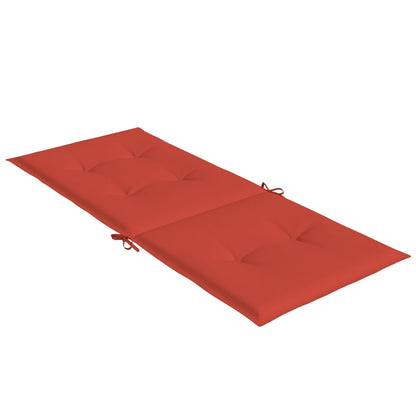 Highback Chair Cushions 6 pcs Melange Red 47.2"x19.7"x1.6" Fabric