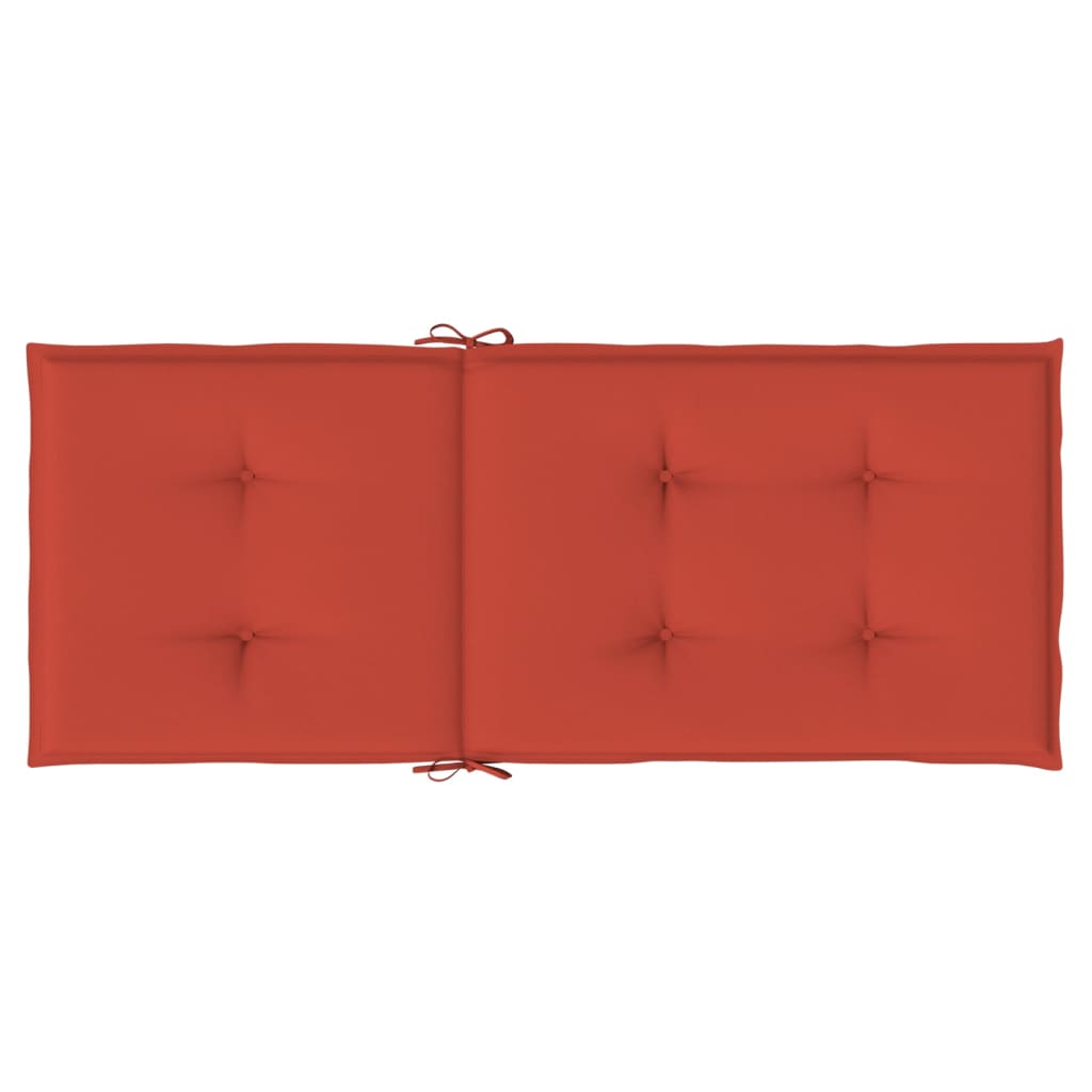 Highback Chair Cushions 6 pcs Melange Red 47.2"x19.7"x1.6" Fabric