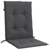 Lowback Chair Cushions 6 pcs Melange Anthracite 39.4"x19.7"x1.6" Fabric