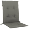 Lowback Chair Cushions 4 pcs Melange Dark Grey 100x50x4 cm Fabric