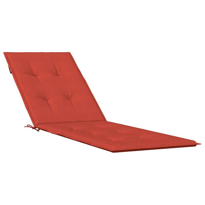 Deck Chair Cushion Melange Red (29.5"+41.3")x19.7"x1.6" Fabric