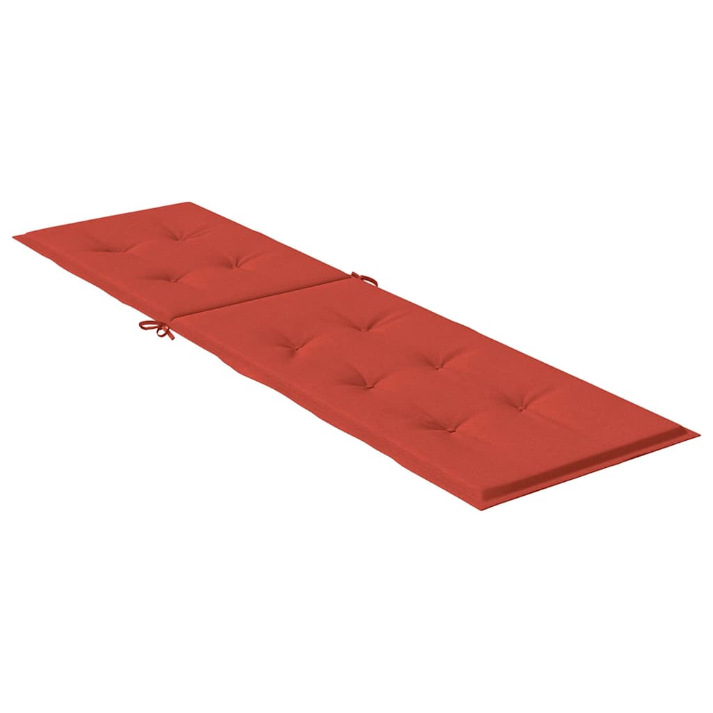 Deck Chair Cushion Melange Red (29.5"+41.3")x19.7"x1.6" Fabric