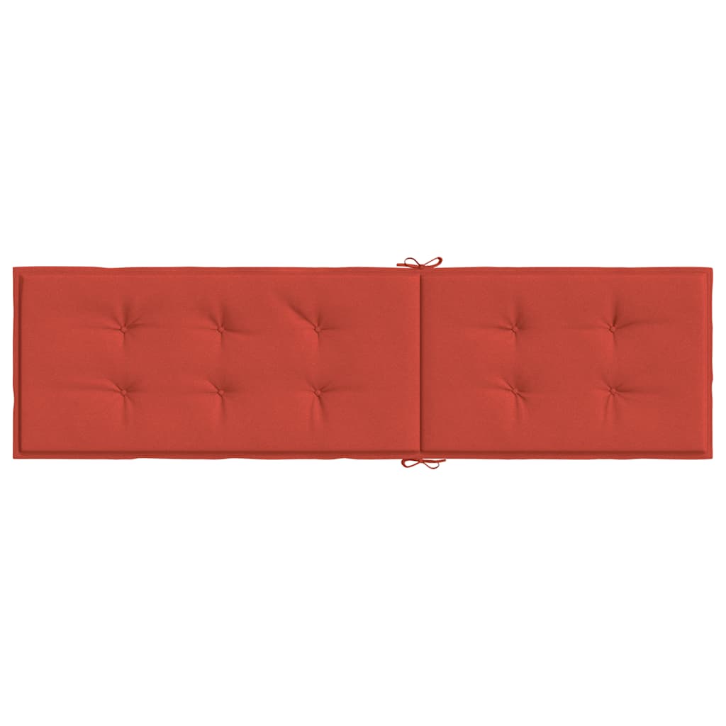 Deck Chair Cushion Melange Red (29.5"+41.3")x19.7"x1.6" Fabric