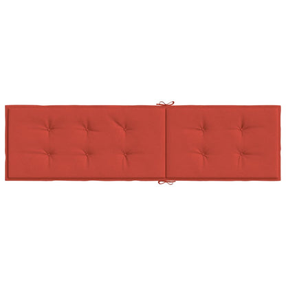 Deck Chair Cushion Melange Red (29.5"+41.3")x19.7"x1.6" Fabric