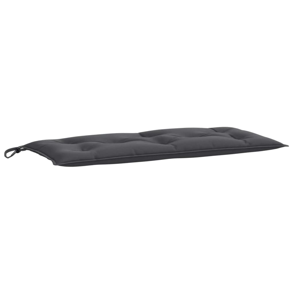 Garden Bench Cushion Melange Anthracite 39.4"x19.7"x2.8" Fabric