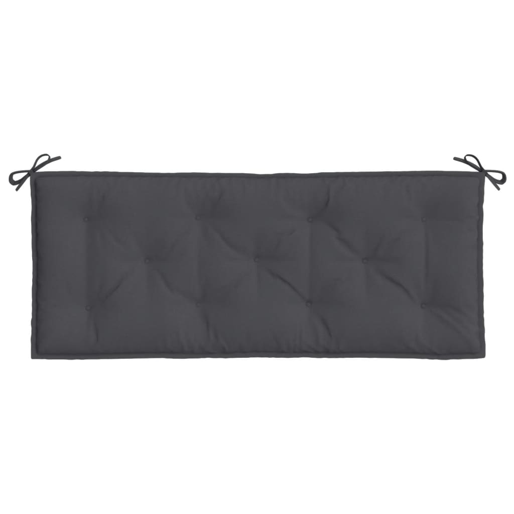 Garden Bench Cushion Melange Anthracite 47.2"x19.7"x2.8" Fabric