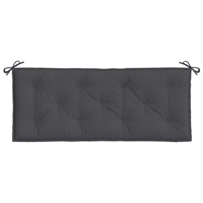 Garden Bench Cushion Melange Anthracite 47.2"x19.7"x2.8" Fabric