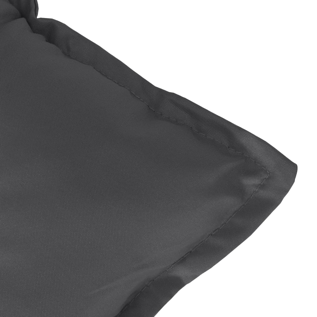 Garden Bench Cushion Melange Anthracite 47.2"x19.7"x2.8" Fabric