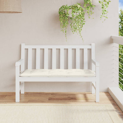 Garden Bench Cushion Melange Cream 47.2"x19.7"x2.8" Fabric