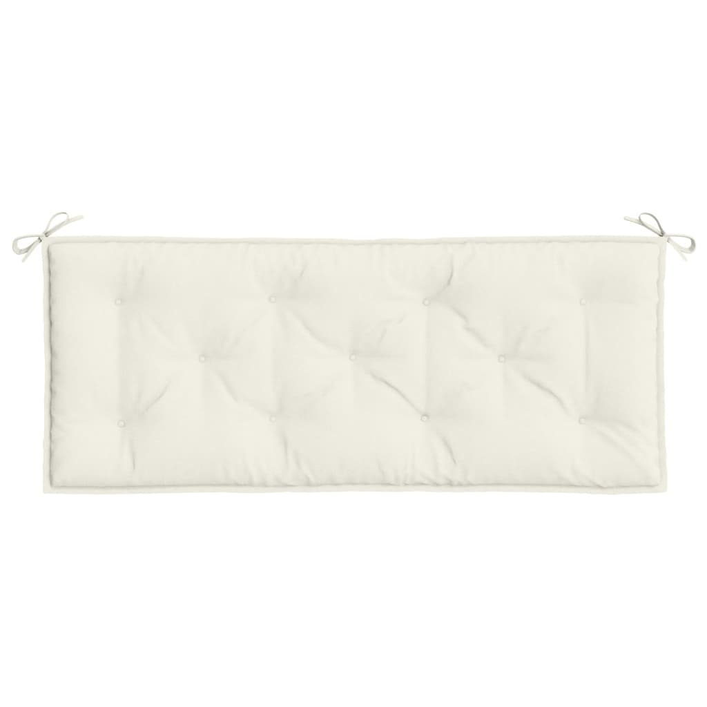 Garden Bench Cushion Melange Cream 47.2"x19.7"x2.8" Fabric