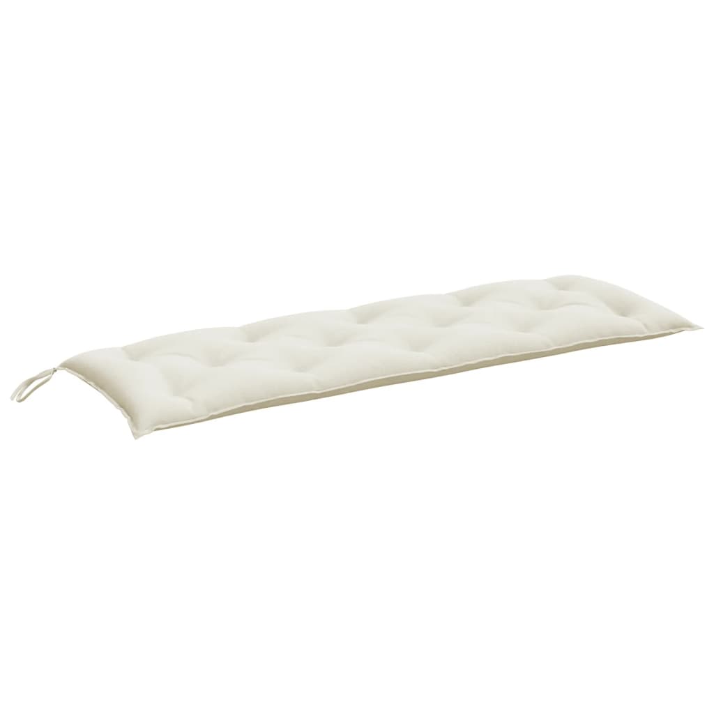 Garden Bench Cushion Melange Cream 59.1"x19.7"x2.8" Fabric