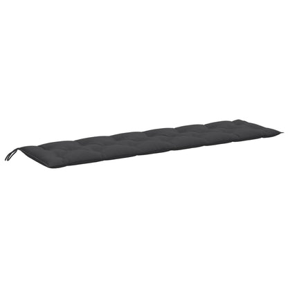 Garden Bench Cushion Melange Anthracite 78.7"x19.7"x2.8" Fabric
