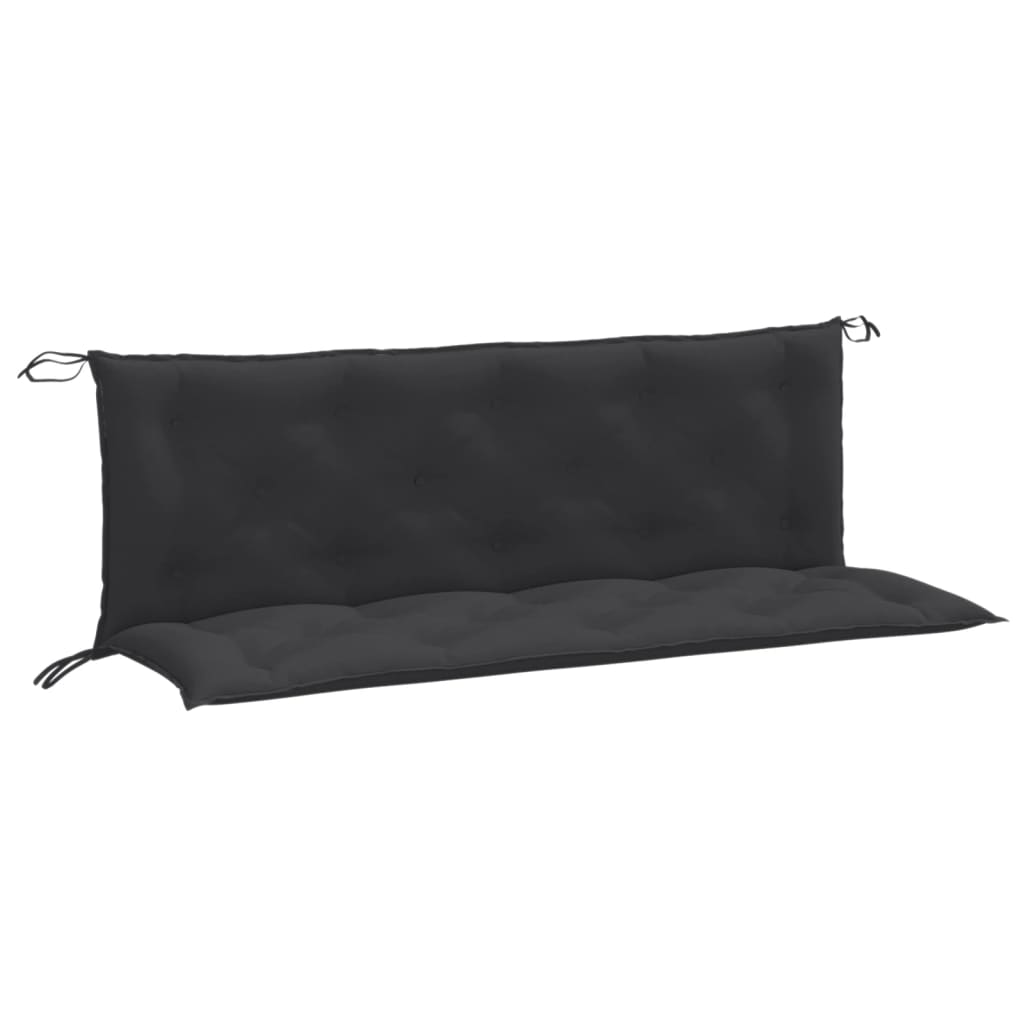 Garden Bench Cushions 2 pcs Melange Anthracite 59.1"x19.7"x2.8" Fabric