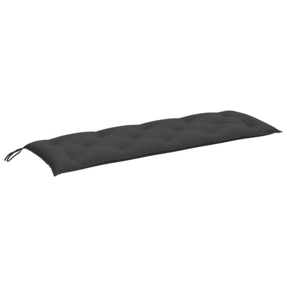 Garden Bench Cushions 2 pcs Melange Anthracite 59.1"x19.7"x2.8" Fabric