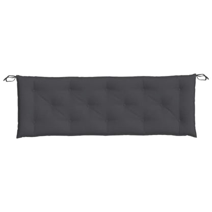 Garden Bench Cushions 2 pcs Melange Anthracite 59.1"x19.7"x2.8" Fabric