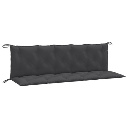 Garden Bench Cushions 2 pcs Melange Anthracite 70.9"x19.7"x2.8" Fabric