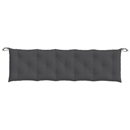 Garden Bench Cushions 2 pcs Melange Anthracite 70.9"x19.7"x2.8" Fabric