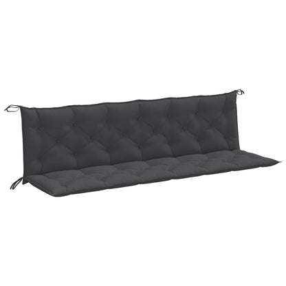 Garden Bench Cushions 2 pcs Melange Anthracite 78.7"x19.7"x2.8" Fabric