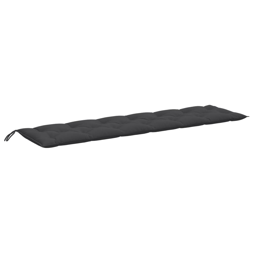 Garden Bench Cushions 2 pcs Melange Anthracite 78.7"x19.7"x2.8" Fabric